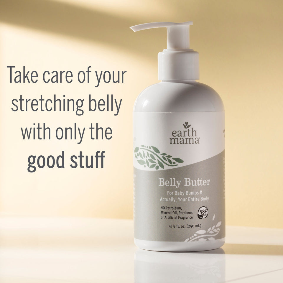 Earth Mama Belly Butter for Itchy Pregnancy Stretch Marks, 8 oz Brown 1 - Premium Maternity Care from Earth Mama - Just $19.99! Shop now at Kis'like
