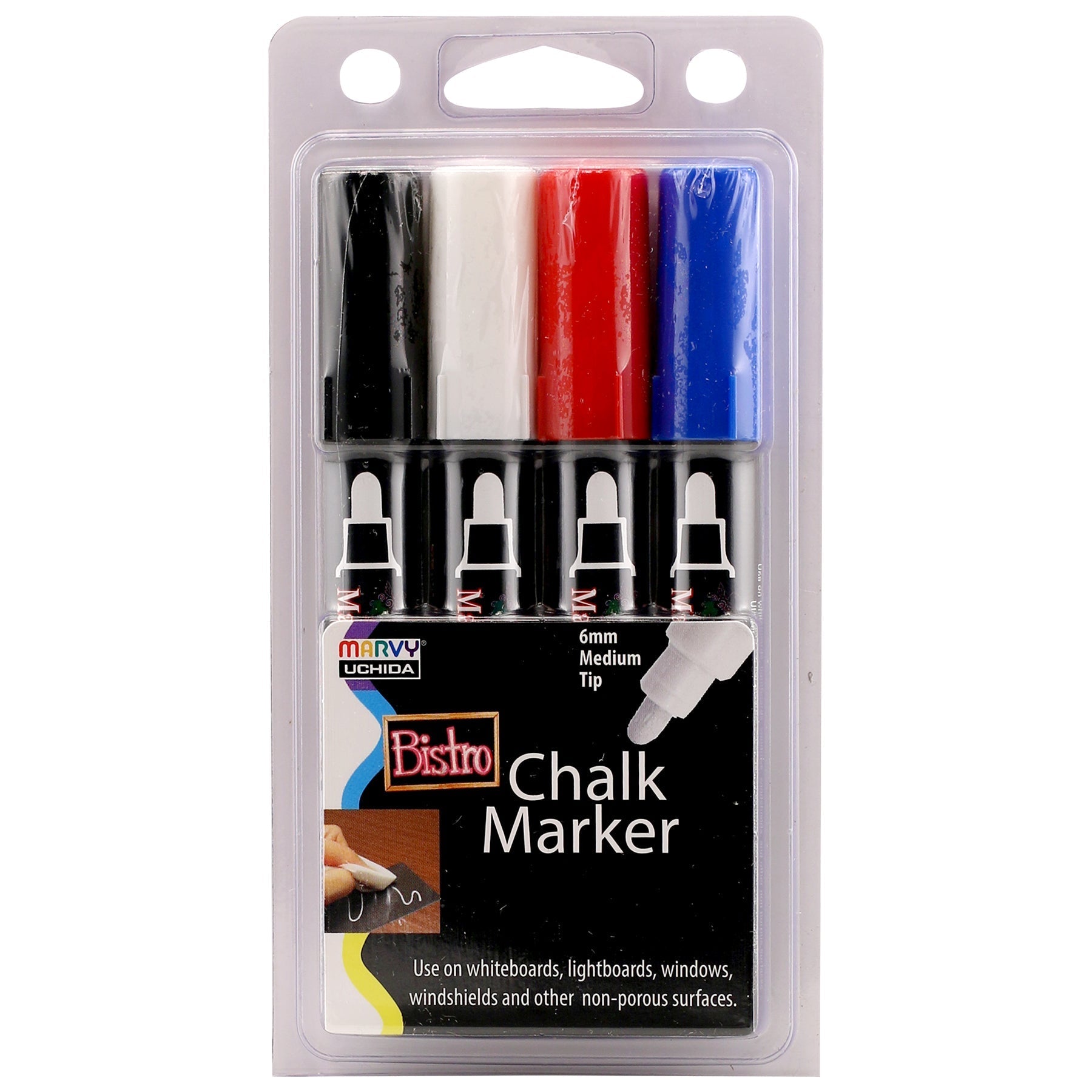 Marvy Uchida Bistro Chalk Marker Broad Set/4 Pastel