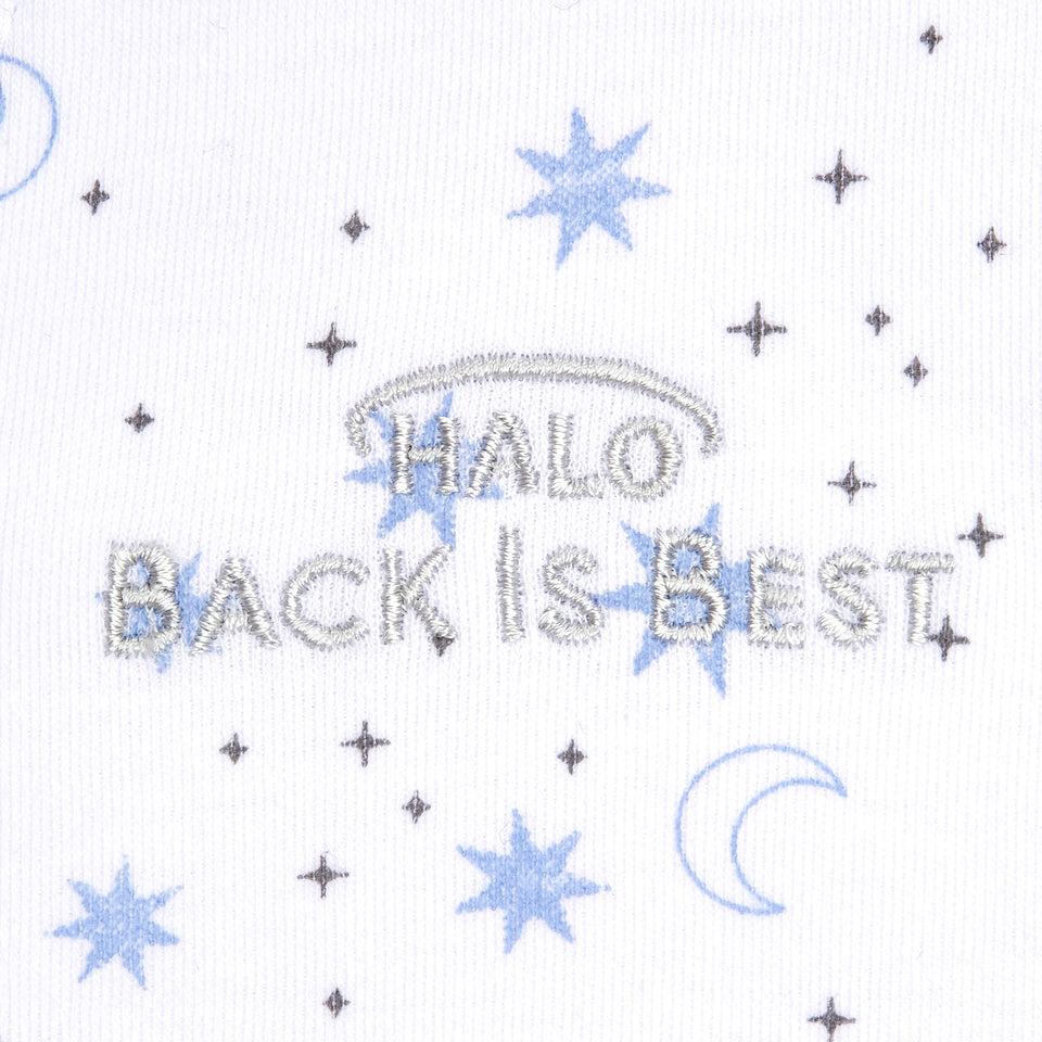 HALO® SleepSack® wearable blanket 100% cotton, midnight moons blue, medium M - Premium HALO Sleepsacks from HALO - Just $36.99! Shop now at Kis'like