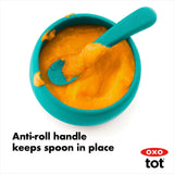OXO Tot Silicone Spoon - 2 Pack - Teal - Premium Toddler Feeding from OXO Tot - Just $11.99! Shop now at Kis'like