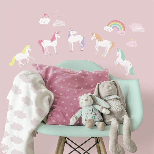 RoomMates Unicorn Peel & Stick Wall Decal Multicolor 36.50 x 75.60 x 1.00 - Premium Baby Wall Decor from RoomMates - Just $13.99! Shop now at Kis'like