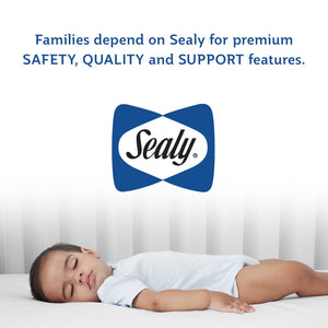 Sealy Baby Posturepedic Grace 2-Stage Crib and Toddler Mattress White 51.63X27.25x5.5 - Premium All Crib & Baby Mattresses from Sealy - Just $113.57! Shop now at Kis'like