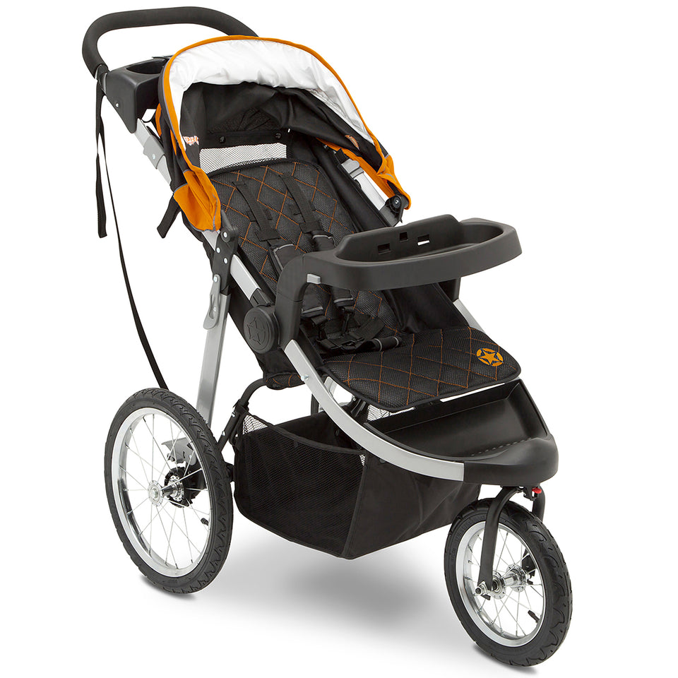 jeep jogging stroller tires Jeep Unlimited Range Jogger by Delta Children, Trek Orange Tonal One Size
