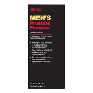 GNC MEN'S PROSTATE Formula, 60 Softgel Capsules, with Saw Palmetto, Beta Sitosterol, and Zinc - Premium New and Trending from GNC - Just $26.11! Shop now at Kis'like