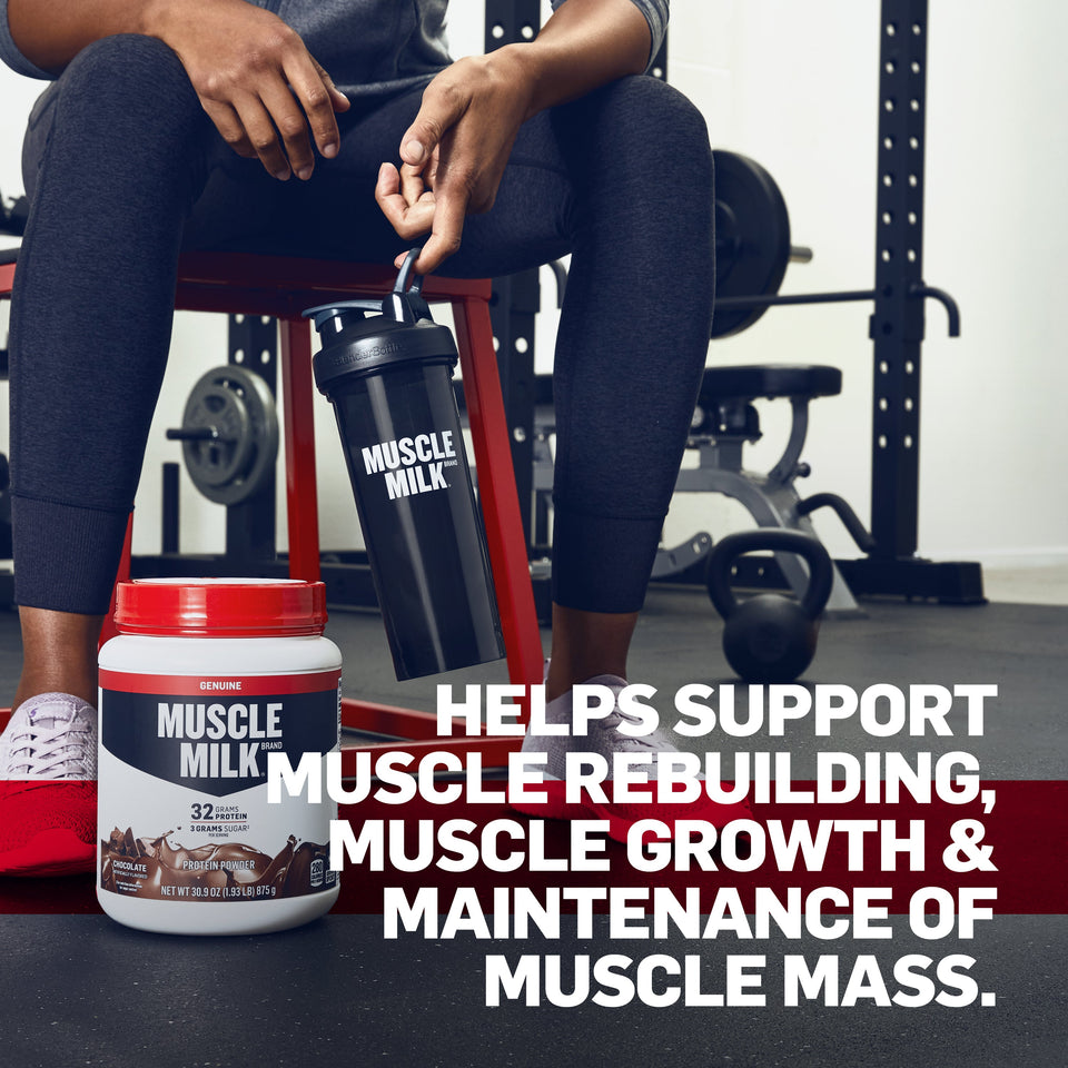 Muscle Milk Genuine Protein Powder, 32g Protein, Cookies 'N Creme, 1.93 Pound, 12 Servings Off-White - Premium Whey Protein Powder from Muscle Milk - Just $23.99! Shop now at Kis'like