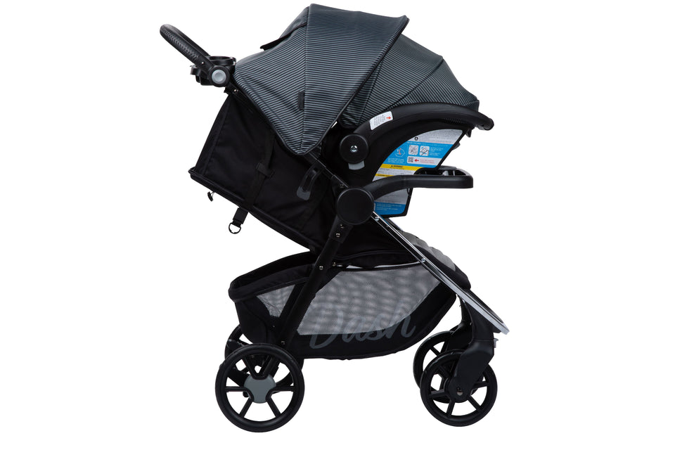 Monbebe Dash Travel System Stroller and Infant Car Seat, Pinstripe Gray Pinstripe One Size