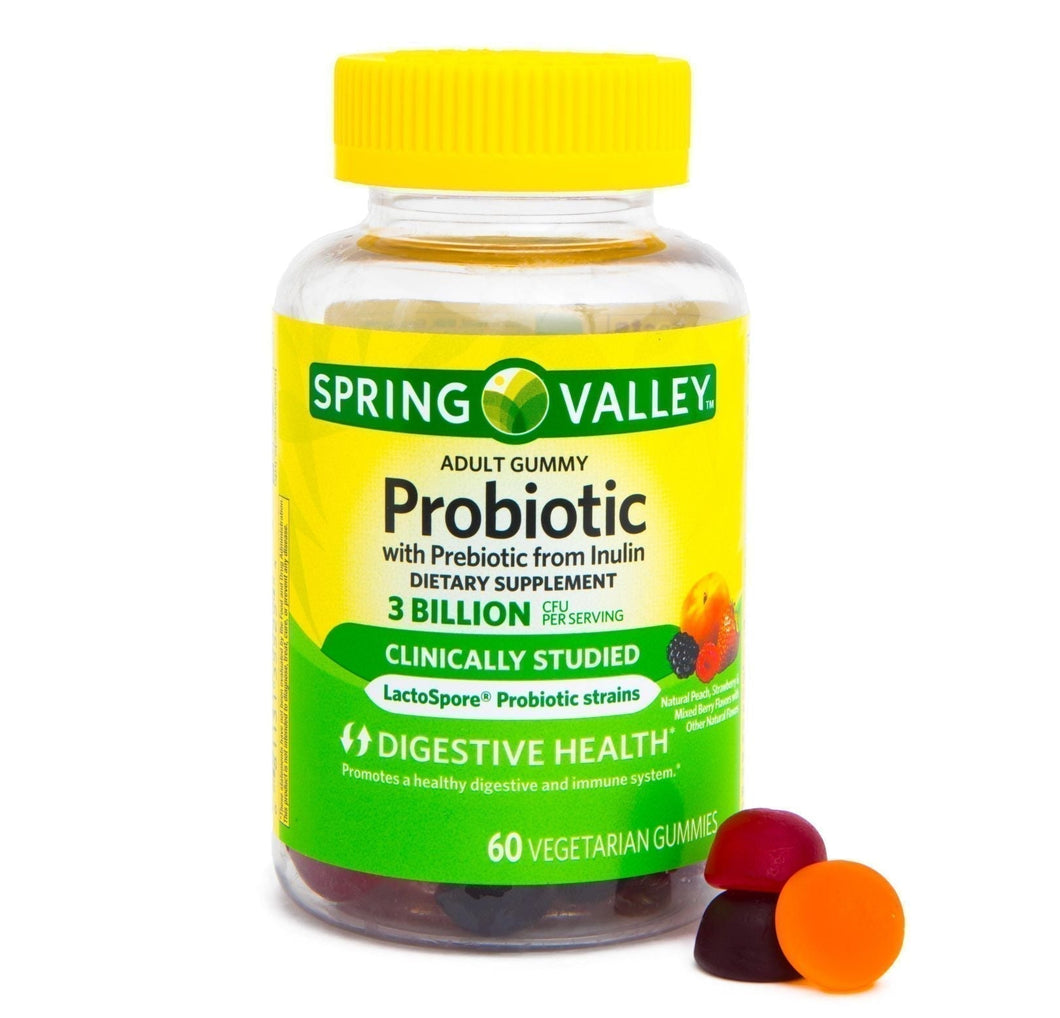 Spring Valley Adult Probiotic + Prebiotic Gummies, 60 Count - Premium Spring Valley Probiotics from Spring Valley - Just $12.99! Shop now at Kis'like