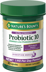 Nature's Bounty Ultra Strength Probiotic 10, Capsules, 30 Ct - Premium Vitamins Best Sellers from Nature's Bounty - Just $16.99! Shop now at KisLike