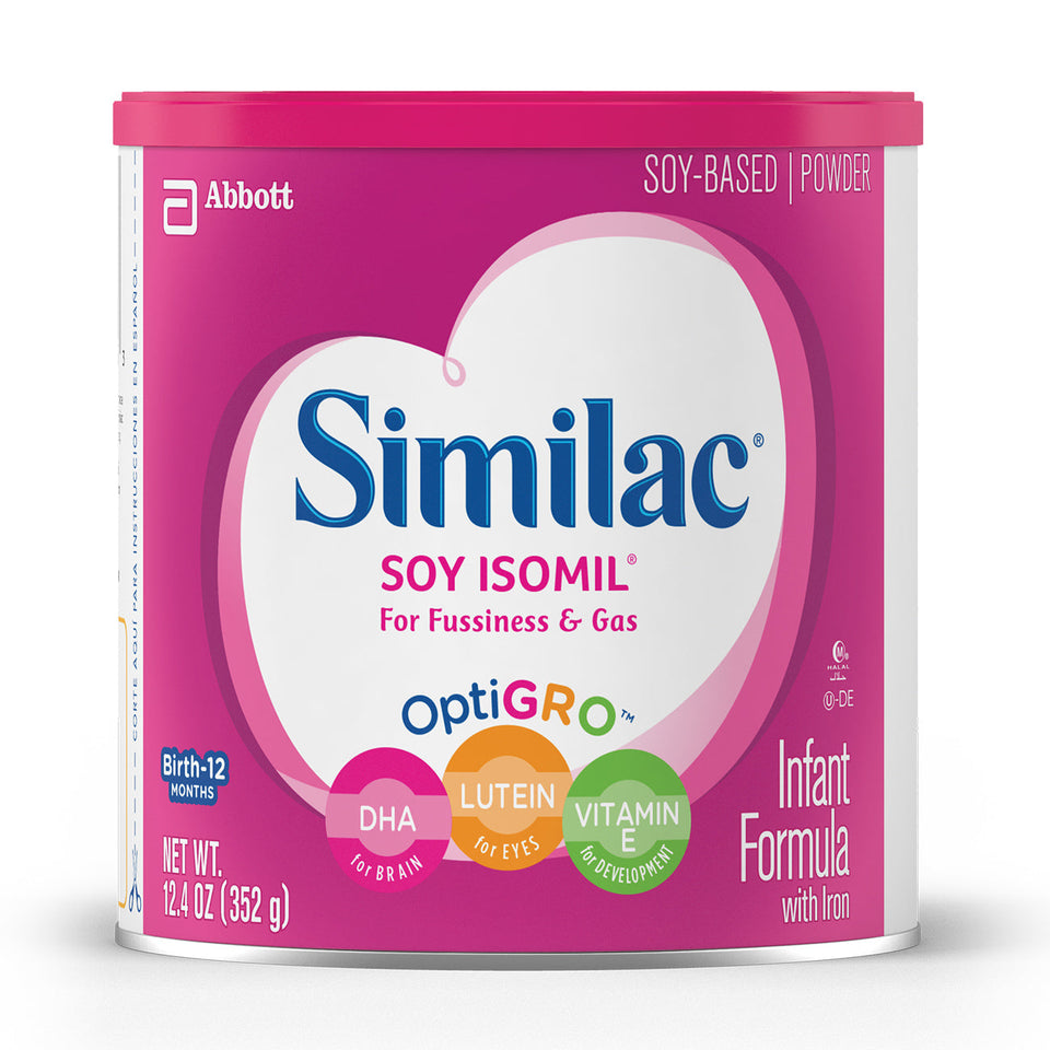 Similac Soy Isomil Baby Formula For Fussiness and Gas, 6 Count Powder, 12.4-oz Can @generated - Premium All Baby Formula from Similac - Just $125.99! Shop now at Kis'like