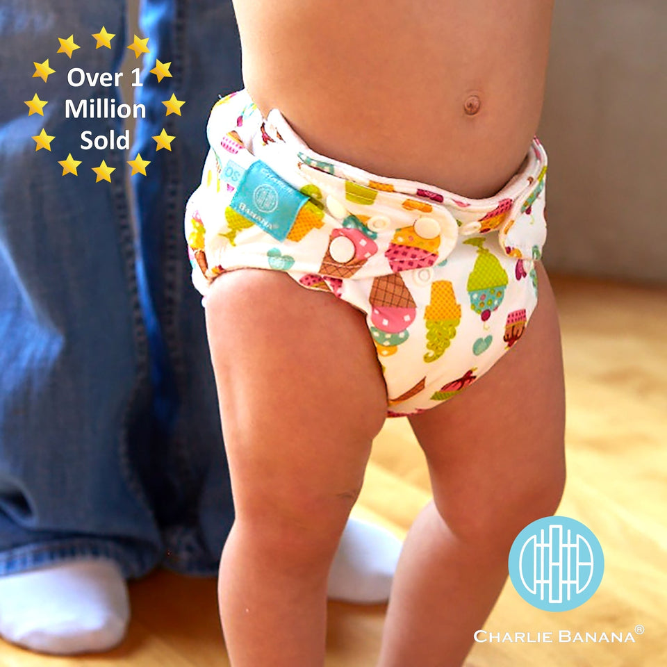 Charlie Banana One Size Diaper, Gelato - Premium Cloth Diapers from Charlie Banana - Just $28.99! Shop now at Kis'like