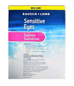 Sensitive Eyes Contact Lens Solution by Bausch & Lomb, Sensitive Eyes Solution for Soft Contact & Gas Permeable Lenses, Saline Solution with Potassium, 12 Fl Oz (Pack of 2) Sensitive Eyes Saline 2x12oz - Premium Soaking Solutions from Bausch & Lomb - Just $9.89! Shop now at Kis'like