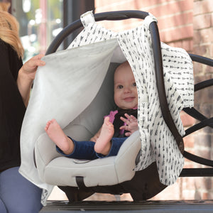 Goldbug Car Seat Canopy Cover, Arrows Gray 23 oz - Premium Car Seat Canopies from Goldbug - Just $16.99! Shop now at Kis'like