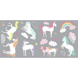 RoomMates Unicorn Peel & Stick Wall Decal Multicolor 36.50 x 75.60 x 1.00 - Premium Baby Wall Decor from RoomMates - Just $13.99! Shop now at Kis'like