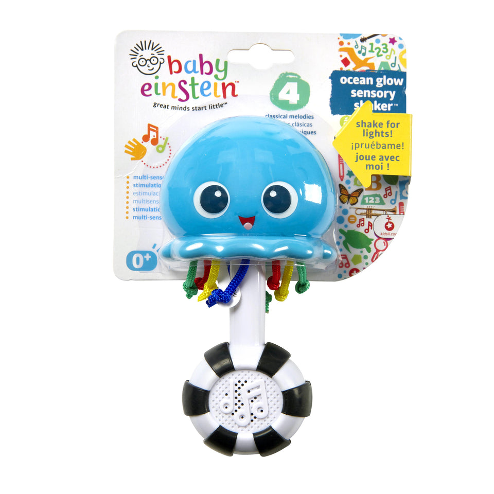 Baby Einstein Ocean Glow Sensory Shaker Musical Toy, Ages Newborn + Blue - Premium Ages 0-12 months from Baby Einstein - Just $13.99! Shop now at Kis'like