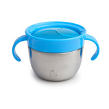 Munchkin Snack Catcher Stainless Steel Snack Cup, Holds up to 9oz, BPA-Free, Blue - Premium Toddler Feeding from Munchkin - Just $13.99! Shop now at Kis'like