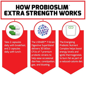 ProbioSlim Extra Strength Probiotic Supplement for Women and Men with 30 Billion CFUs for Weight Loss, Digestive Health Support, Bloating and Gas Relief, Force Factor, 120 Capsules - Premium Force Factor from Force Factor - Just $30.99! Shop now at KisLike
