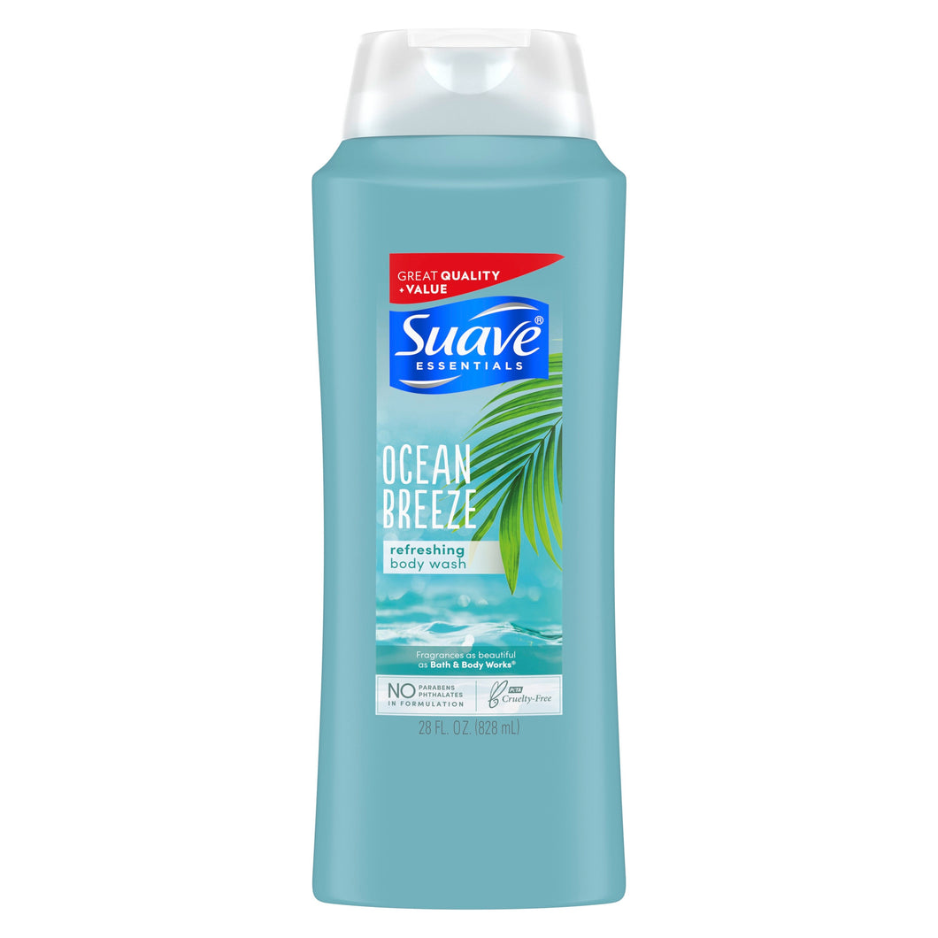 Suave Essentials Ocean Breeze Body Wash, 28 fl. Oz. 28 fl oz (828 ml) - Premium Body Wash & Shower Gel from Suave - Just $11.56! Shop now at Kis'like