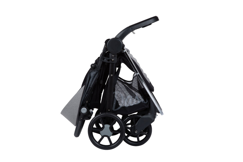 monbebe jogging stroller Monbebe Dash Travel System Stroller and Infant Car Seat, Pinstripe Gray Pinstripe One Size
