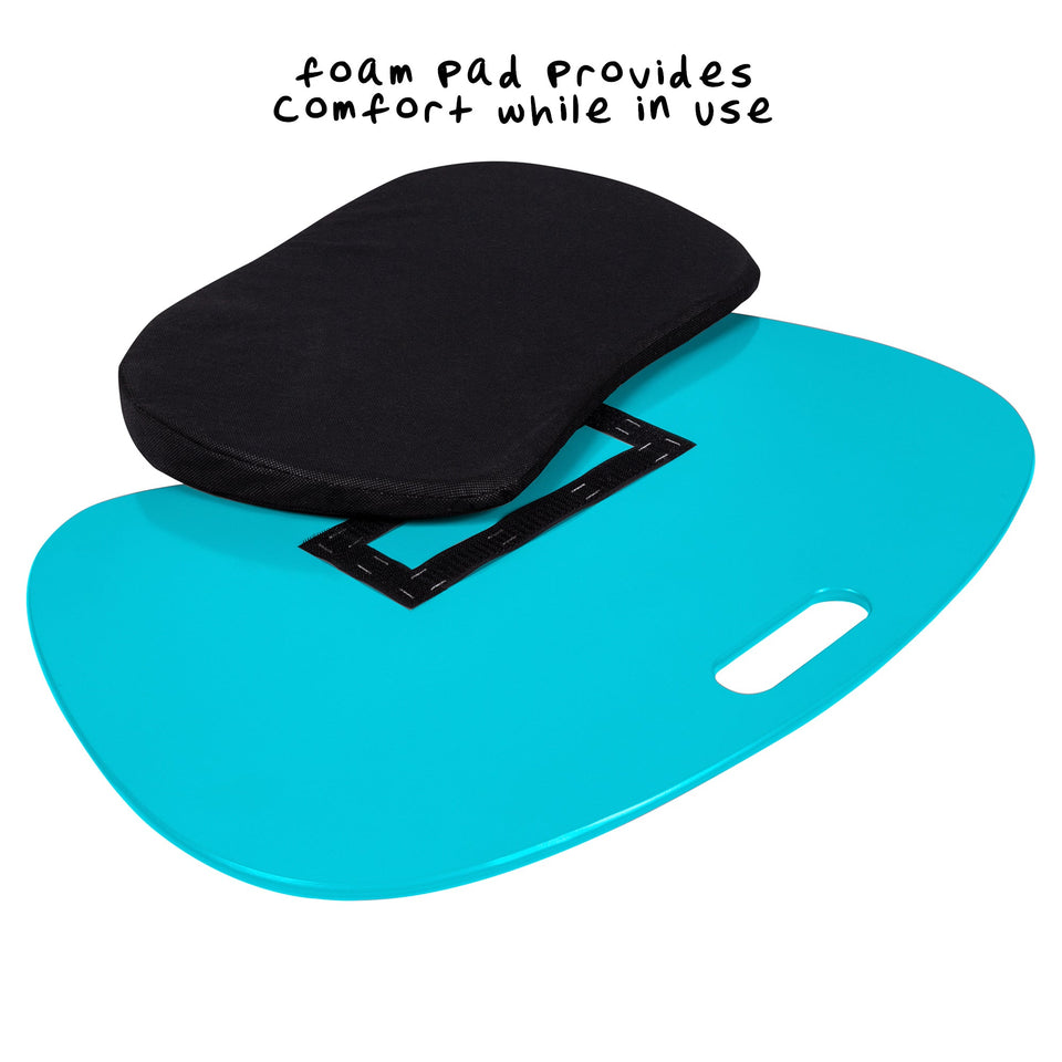 Honey Can Do Portable Laptop Desk with Built-in Handle, Blue Teal 23.23? L x 15.75? W - Premium Desk Pads from Honey-Can-Do - Just $30.70! Shop now at Kis'like