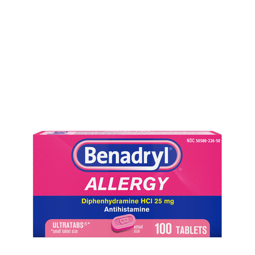 Benadryl Ultratabs Antihistamine Allergy Medicine Tablets, 100 Ct NA - Premium Allergy Must Haves from Benadryl - Just $19.99! Shop now at KisLike