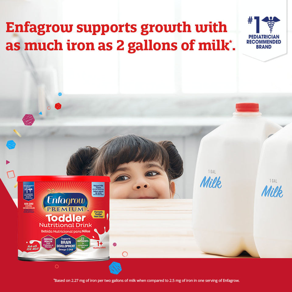 Enfagrow Premium Toddler Nutritional Drink, Vanilla Flavor - Powder, 24 oz Can (4 Pack) White - Premium Baby Beverages from Enfagrow - Just $86.31! Shop now at Kis'like