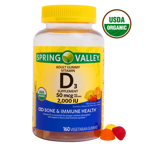 Spring Valley Vegetarian Vitamin D3 Gummies, 2000 IU, 50 mcg, 160 Ct Green 4 - Premium Pre Workout from Spring Valley - Just $10.99! Shop now at KisLike