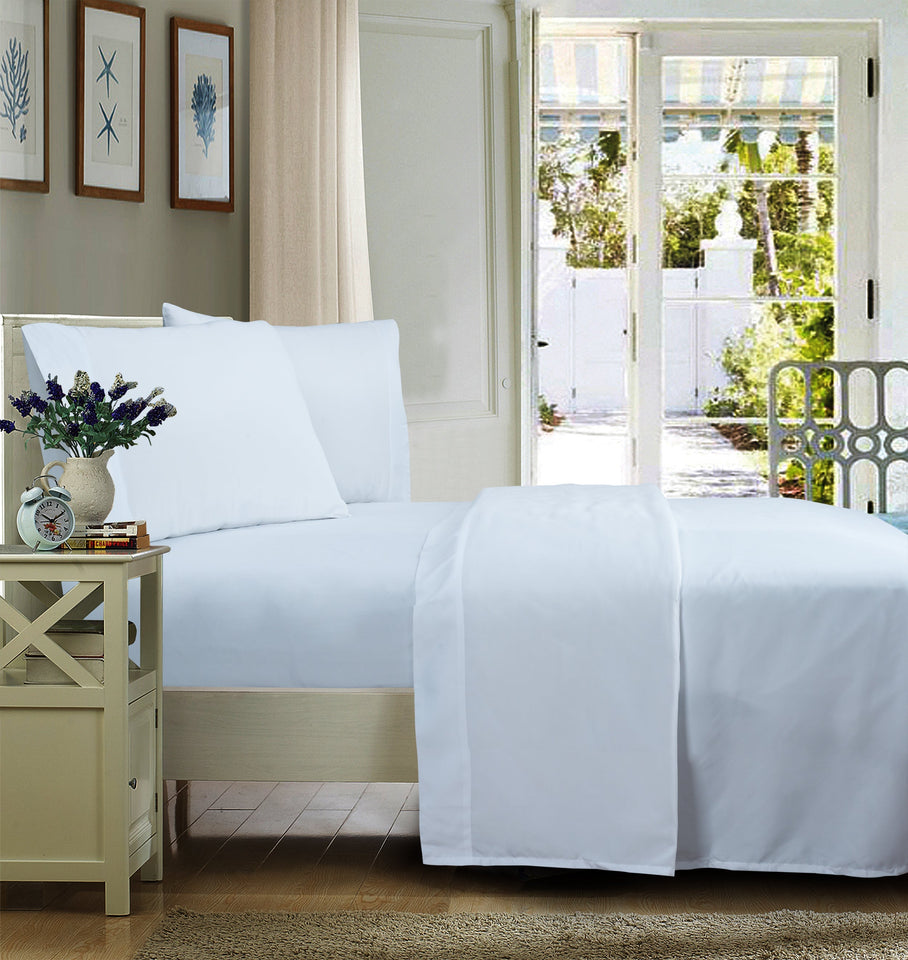 Mainstays Soft Wrinkle Resistant Microfiber Twin/Twin XL Arctic White Sheet Set - Premium Sheet Sets from Mainstays - Just $11.99! Shop now at Kis'like