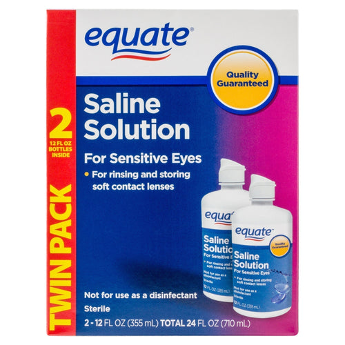 Equate Saline Solution for Sensitive Eyes, 12 oz, 2 Pk Multicolor - Premium Equate Contact Lens Solution from Equate - Just $7.99! Shop now at KisLike