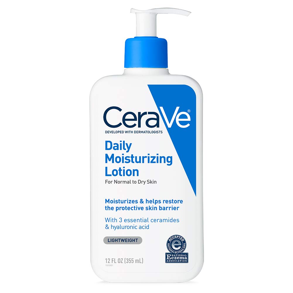 CeraVe Daily Moisturizing Lotion for Dry Skin | Body Lotion & Facial Moisturizer with Hyaluronic Acid and Ceramides | 12 Fl Ounce Fragrance Free - Premium Lotions from CeraVe - Just $20.89! Shop now at Kis'like