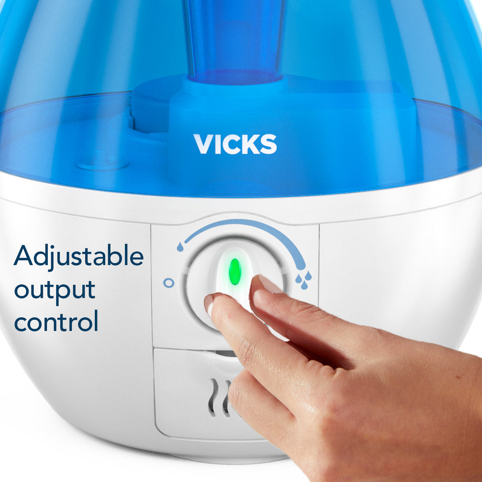 Vicks Mini Filter-Free Cool Mist Humidifier, White, VUL520W 8.06 x 8.11 x 9.40" - Premium Cool Mist Humidifiers from Vicks - Just $49.99! Shop now at KisLike