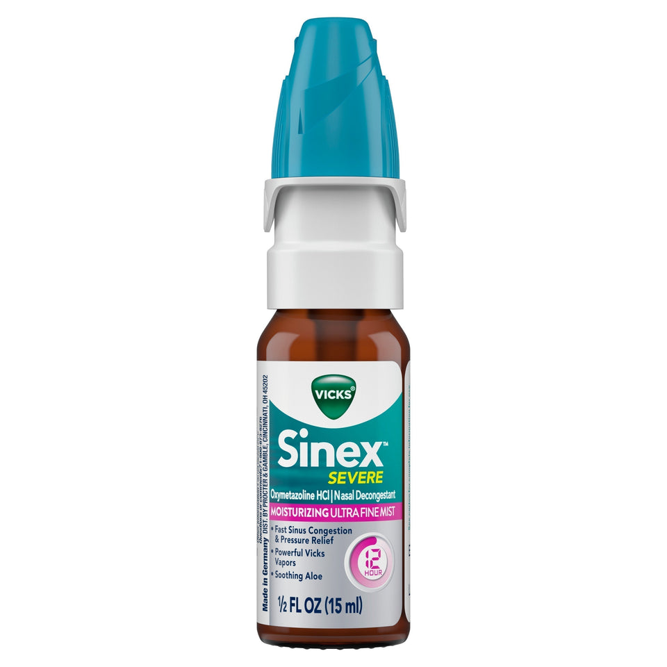 Vicks Sinex Severe Moisturizing Sinus Decongestion Spray, 0.5 fl Oz Clear - Premium Sinus Medicine from Vicks - Just $12.99! Shop now at Kis'like