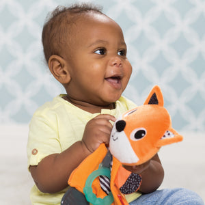 CUDDLY TEETHER-FOX Orange - Premium Infantino Rattles from Infantino - Just $16.00! Shop now at Kis'like