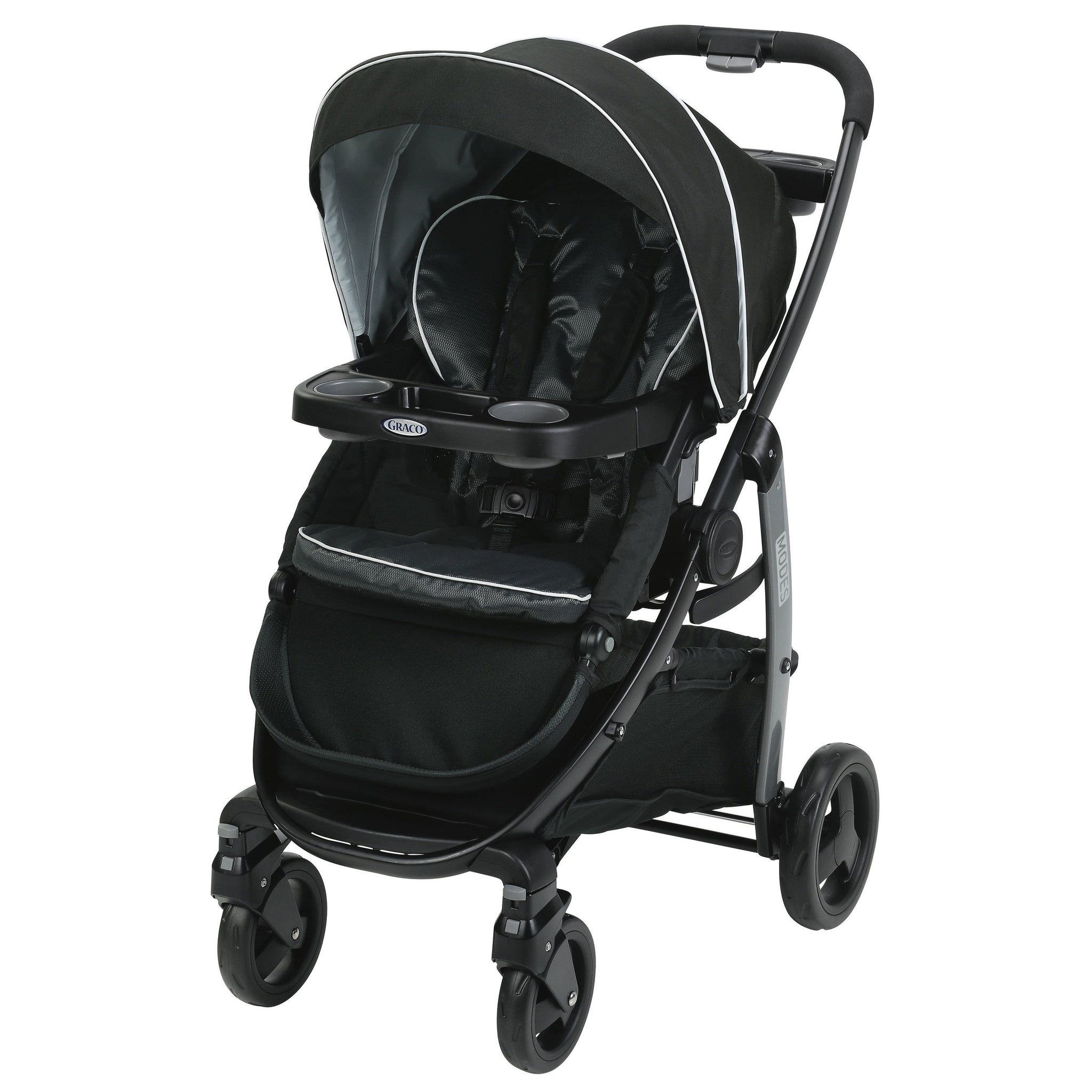 graco click connect running stroller Graco Modes Click Connect Stroller, Grayson Black,,Gray