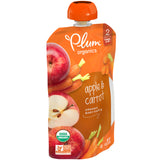 Plum Organics Stage 2 Organic Baby Food, Apple & Carrot, 4 Ounce Pouch Multicolor 6.394 x 3.307 x 1.56 - Premium Baby Food Stage 2 from Plum Organics - Just $8.59! Shop now at Kis'like