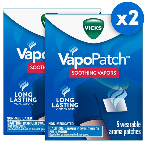 Vicks VapoPatch with Long Lasting Soothing Vicks Vapors, 5 Pack, 2 Pc White 2 ct - Premium Vicks from Vicks - Just $20.99! Shop now at KisLike
