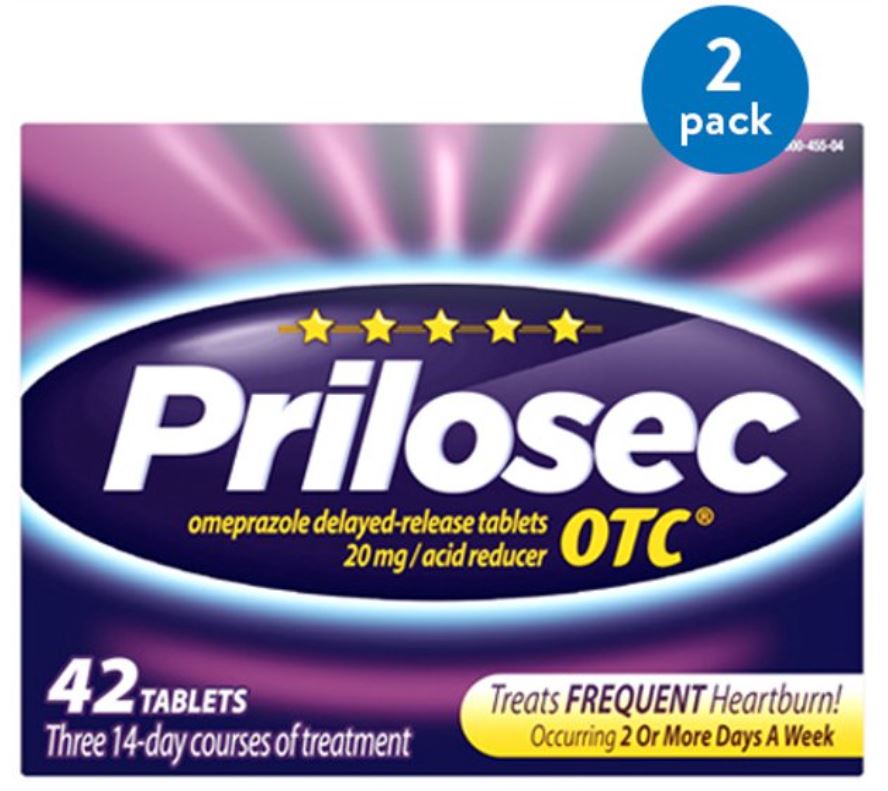 (2 Pack) OTC Frequent Heartburn and Acid Reflux Reducer Tablets 42 Count - Omeprazole - Proton Pump Inhibitor - PPI Other - Premium Prilosec OTC from Prilosec - Just $52.86! Shop now at Kis'like