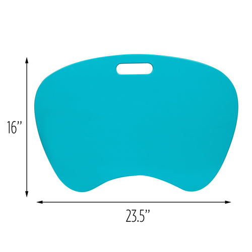 Honey Can Do Portable Laptop Desk with Built-in Handle, Blue Teal 23.23? L x 15.75? W - Premium Desk Pads from Honey-Can-Do - Just $30.70! Shop now at Kis'like