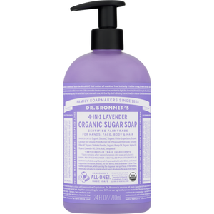 Dr. Bronner's Organic Lavender Sugar Pump Soap 24oz Purple 24 oz - Premium Body Wash & Shower Gel from Dr. Bronner's - Just $22.99! Shop now at Kis'like