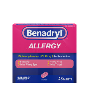 Benadryl Ultratabs Antihistamine Allergy Medicine Tablets, 48 Ct NA Pack of 1 - Premium Headaches & Fever from Benadryl - Just $10.99! Shop now at KisLike