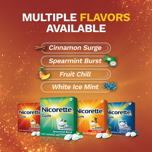Nicorette Nicotine Gum to Stop Smoking, Cinnamon Surge Flavor, 2 Mg, 160 Count Coated for bold flavor 2Mg - Premium Nicorette from Nicorette - Just $78.31! Shop now at Kis'like