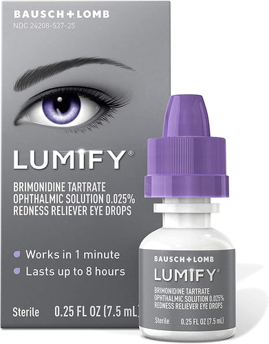 LUMIFY Redness Reliever Eye Drops 0.25 Ounce (7.5mL) - Premium Rewetting Drops from LUMIFY - Just $21.89! Shop now at Kis'like