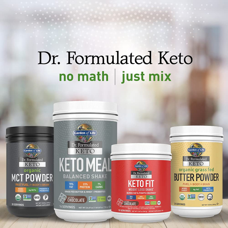 Garden of Life Dr. Formulated Keto Organic MCT Powder - 30 Servings, 6g MCTs from Coconuts Plus Prebiotic Fiber & Probiotics, Certified Organic, Non-GMO, Vegan, Gluten Free, Ketogenic & Paleo - Premium Combinations from Garden of Life - Just $27.89! Shop now at Kis'like