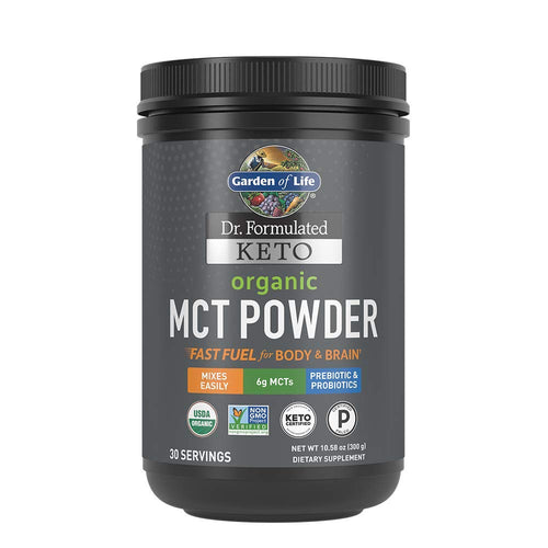 Garden of Life Dr. Formulated Keto Organic MCT Powder - 30 Servings, 6g MCTs from Coconuts Plus Prebiotic Fiber & Probiotics, Certified Organic, Non-GMO, Vegan, Gluten Free, Ketogenic & Paleo - Premium Combinations from Garden of Life - Just $27.89! Shop now at Kis'like