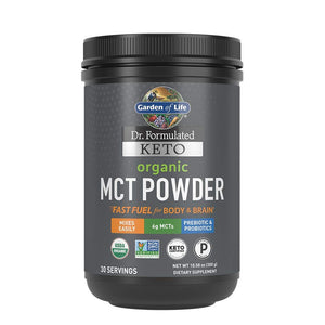 Garden of Life Dr. Formulated Keto Organic MCT Powder - 30 Servings, 6g MCTs from Coconuts Plus Prebiotic Fiber & Probiotics, Certified Organic, Non-GMO, Vegan, Gluten Free, Ketogenic & Paleo - Premium Combinations from Garden of Life - Just $27.89! Shop now at Kis'like