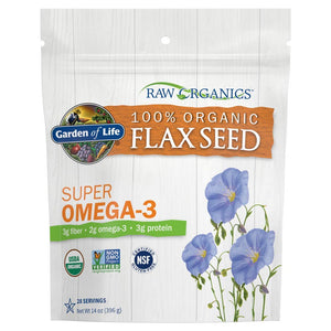Garden of Life 100% Organic Ground Flax Seed, Cold Milled Premium Golden Flaxseed Meal for Women and Men, 2g Omega 3, Lignans, 3g Fiber, 3g Protein, One Ingredient, Preservative Free, 28 Servings 14 Ounce (Pack of 1) - Premium Flax Seeds from Garden of Life - Just $12.89! Shop now at Kis'like
