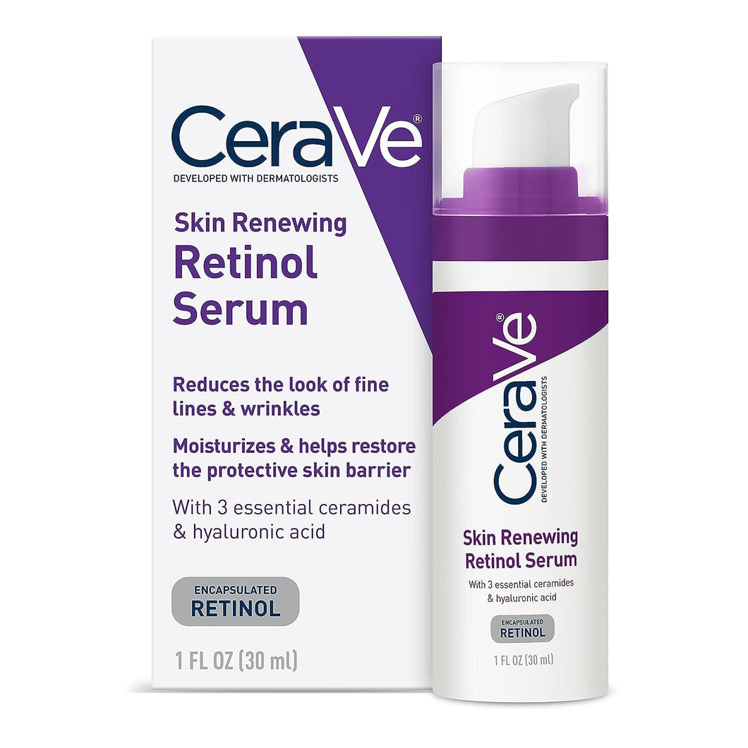 CeraVe Anti Aging Retinol Serum | Cream Serum for Smoothing Fine Lines and Skin Brightening | With Retinol, Hyaluronic Acid, Niacinamide, and Ceramides | 1 Ounce 1 Fl Oz (Pack of 1) - Premium Serums from CeraVe - Just $17.89! Shop now at Kis'like