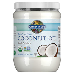 Garden of Life Coconut Oil for Hair, Skin, Cooking - Raw Extra Virgin Organic Coconut Oil, 27 Servings - Pure Unrefined Cold Pressed Oil with MCTs for Body Care or Baking, Aceite de Coco Organico 14 Fl Oz (Pack of 1) - Premium Coconut from Garden of Life - Just $13.89! Shop now at Kis'like