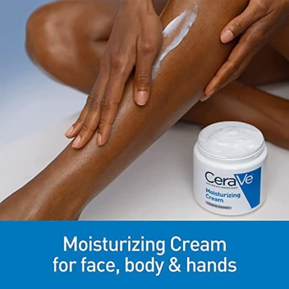 CeraVe Moisturizing Cream | Body and Face Moisturizer for Dry Skin | Body Cream with Hyaluronic Acid and Ceramides | Hydrating Moisturizer | Fragrance Free Non-Comedogenic | 19 Ounce 19oz Cream - Premium Face Moisturizers from CeraVe - Just $21.89! Shop now at KisLike