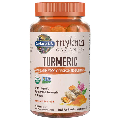 Garden of Life Mykind Organics Turmeric Inflammatory Response Gummy - 120 Real Fruit Gummies for Kids & Adults, 50Mg Curcumin (95% Curcuminoids), No Added Sugar, Organic, Non-GMO, Vegan & Gluten Free - Premium Turmeric from Garden of Life - Just $31.89! Shop now at KisLike