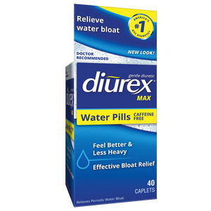 Diurex Max Water Pills - Maximum Strength Caffeine Free Diuretic - Relieve Water Bloat - 40 ct - Premium Supplements from DIUREX - Just $23.91! Shop now at Kis'like